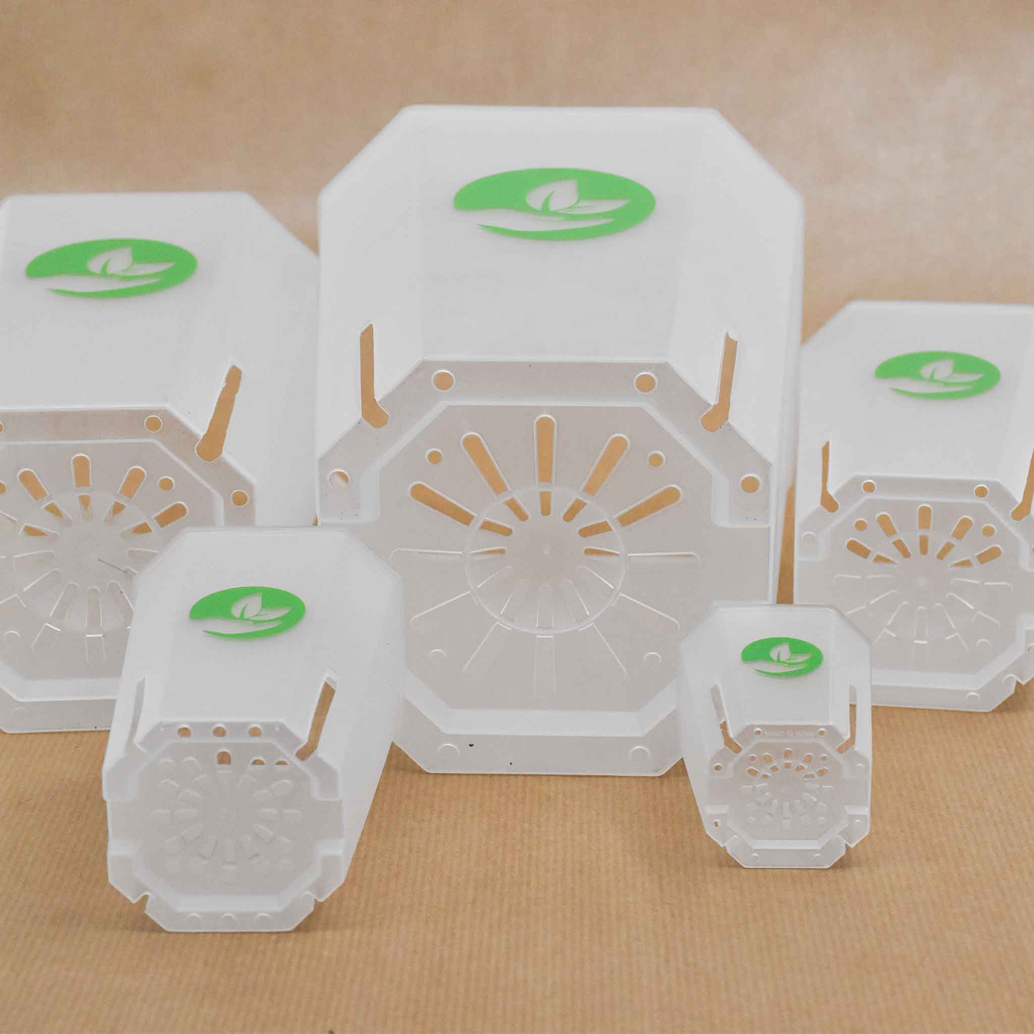 Square Clear Plant Pots - Image 7